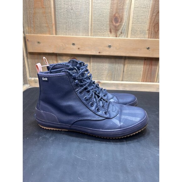 Keds Weatherized Navy Blue Lace-Up Ankle Boots Womens Size 6.5 - Picture 1 of 7